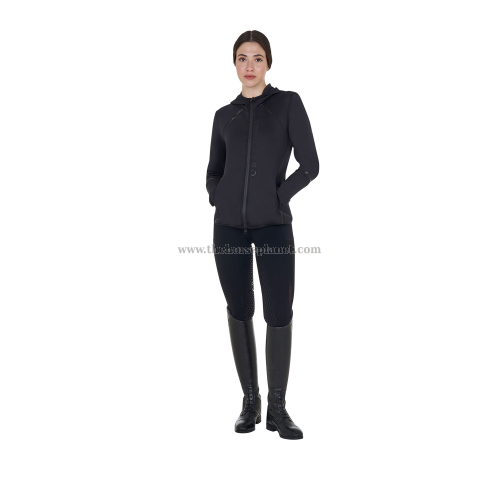 FELPA DONNA EQUESTRO IN TESSUTO TECNICO IN JERSEY CON ZIP FW25