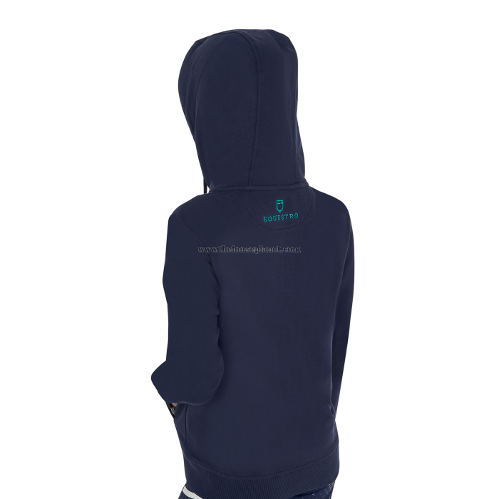 FELPA BIMBO/A EQUESTRO CON CAPPUCCIO MOD. SPONGE STITCH HOODIE SS25