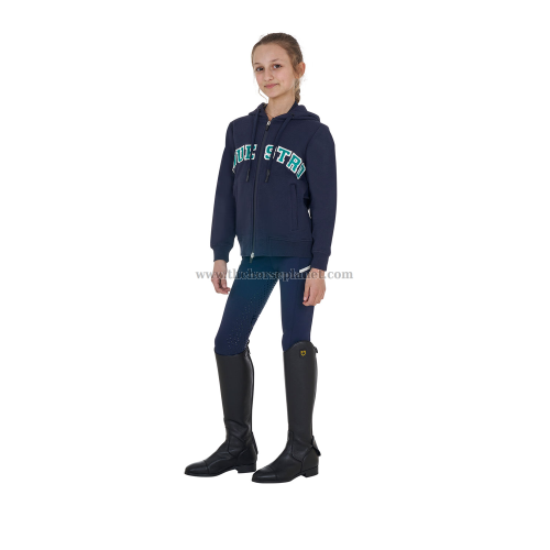 FELPA BIMBO/A EQUESTRO CON CAPPUCCIO MOD. SPONGE STITCH HOODIE SS25