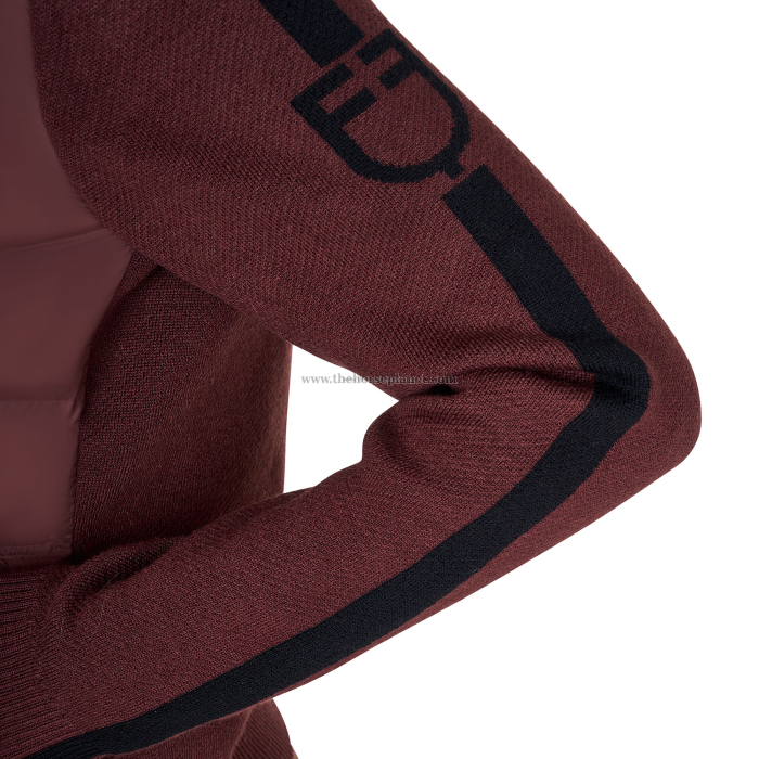 PIUMINO DONNA EQUESTRO IN NYLON E MAGLIA CON CERNIERA 