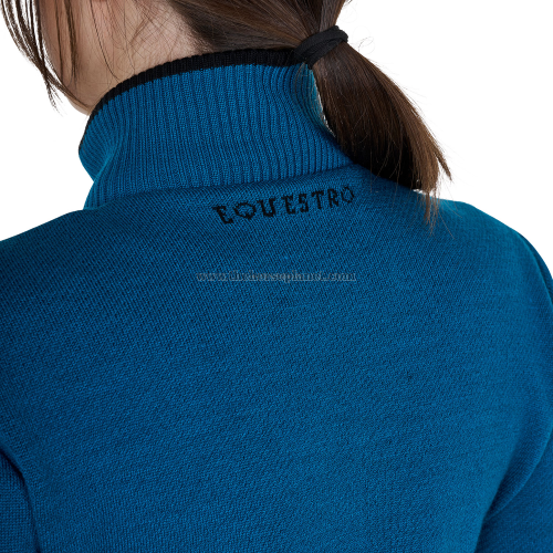 PIUMINO DONNA EQUESTRO IN NYLON E MAGLIA CON CERNIERA 