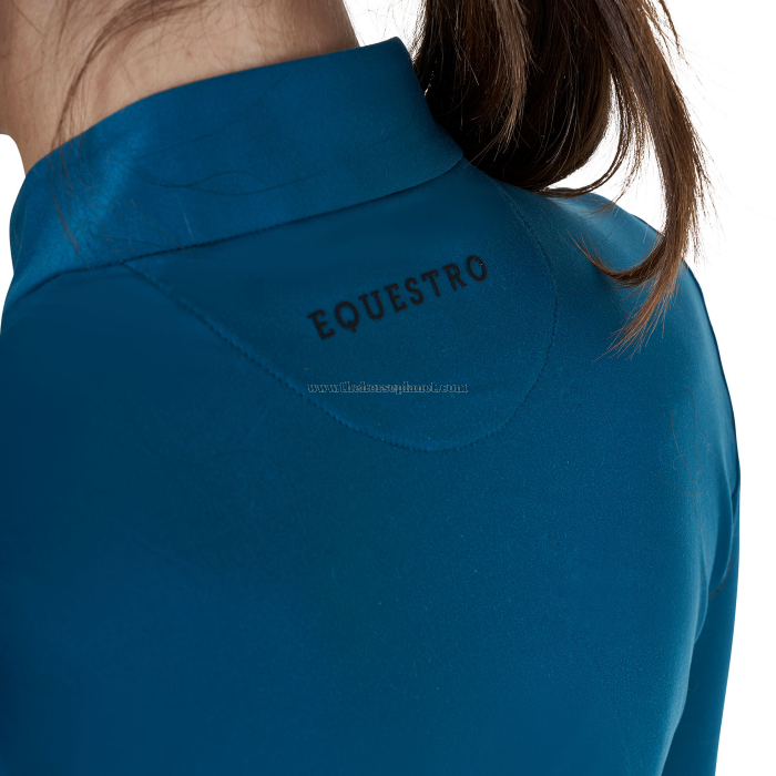 POLO DONNA EQUESTRO TESSUTO TECNICO DA ALLENAMENTO MANICA LUNGA 