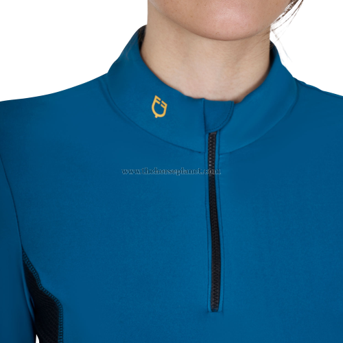 POLO DONNA EQUESTRO TESSUTO TECNICO DA ALLENAMENTO MANICA LUNGA 