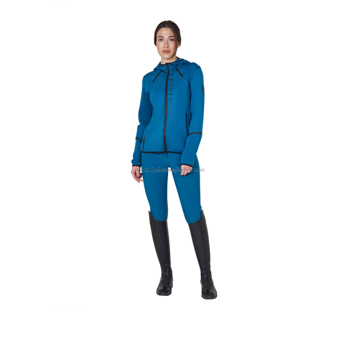 FELPA DONNA EQUESTRO IN TESSUTO TECNICO IN JERSEY CON ZIP FW25