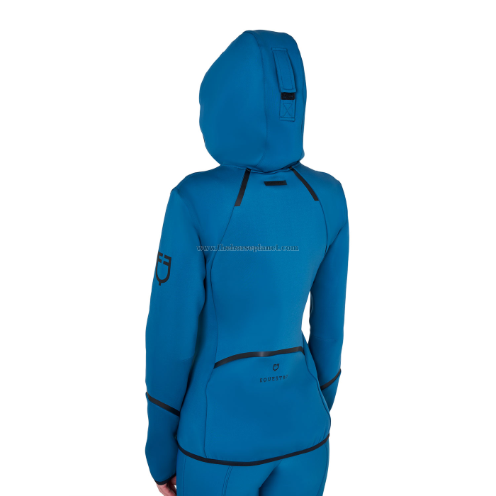 FELPA DONNA EQUESTRO IN TESSUTO TECNICO IN JERSEY CON ZIP FW25