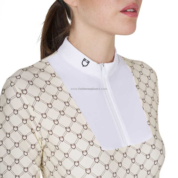 POLO DONNA DA CONCORSO MANICHE LUNGHE MONOGRAM 