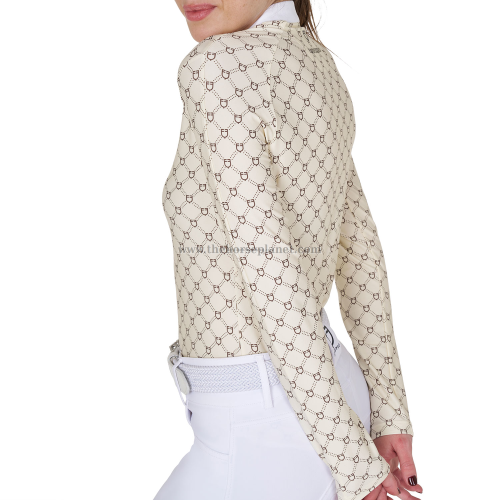 POLO DONNA DA CONCORSO MANICHE LUNGHE MONOGRAM 