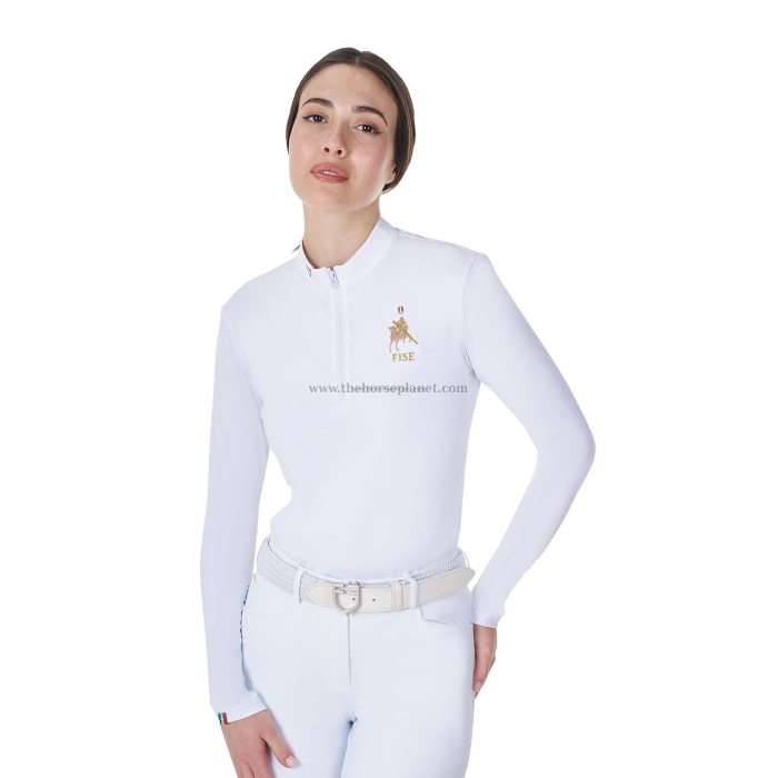 POLO DONNA CONCORSO MANICA LUNGA EQUESTRO X FISE 