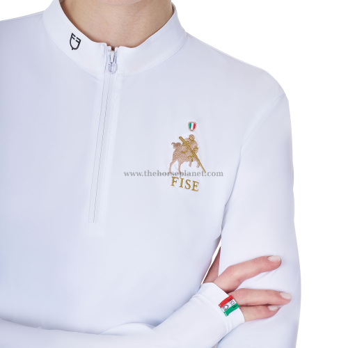 POLO DONNA CONCORSO MANICA LUNGA EQUESTRO X FISE 