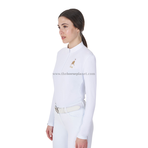POLO DONNA CONCORSO MANICA LUNGA EQUESTRO X FISE 