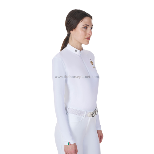 POLO DONNA CONCORSO MANICA LUNGA EQUESTRO X FISE 