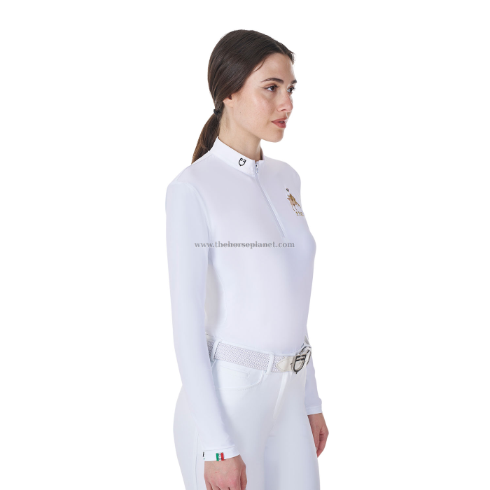 POLO DONNA CONCORSO MANICA LUNGA EQUESTRO X FISE 