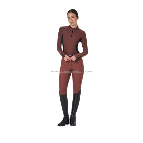 POLO DONNA EQUESTRO TESSUTO TECNICO DA ALLENAMENTO MANICA LUNGA 