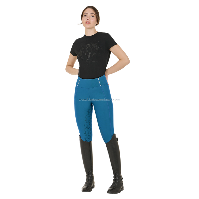 LEGGINGS DONNA INVERNALI EQUESTRO FULL GRIP  INTERNO IN PILE