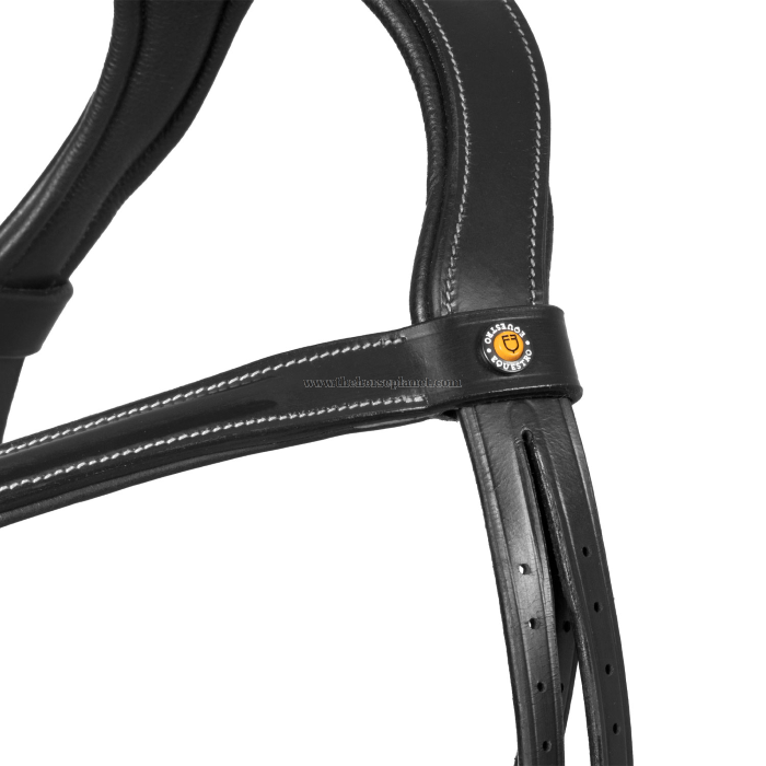 TESTIERA ANATOMICA EQUESTRO CON NASALINA CURVA + REDINI