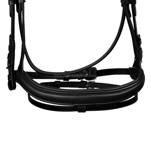 TESITERA EQUESTRO ANATOMICA IN PELLE CON STRASS + REDINI 