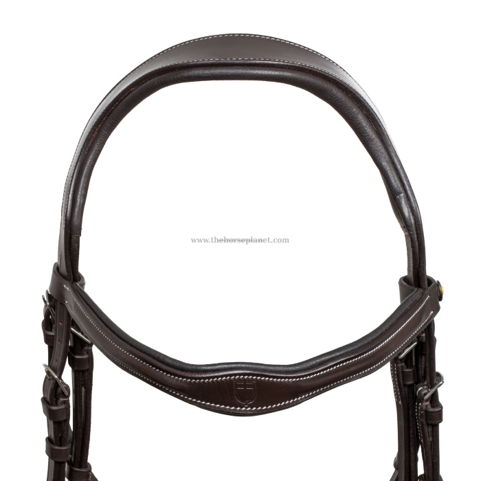 TESTIERA INGLESE EQUESTRO IN CUOIO ANATOMICA + REDINI