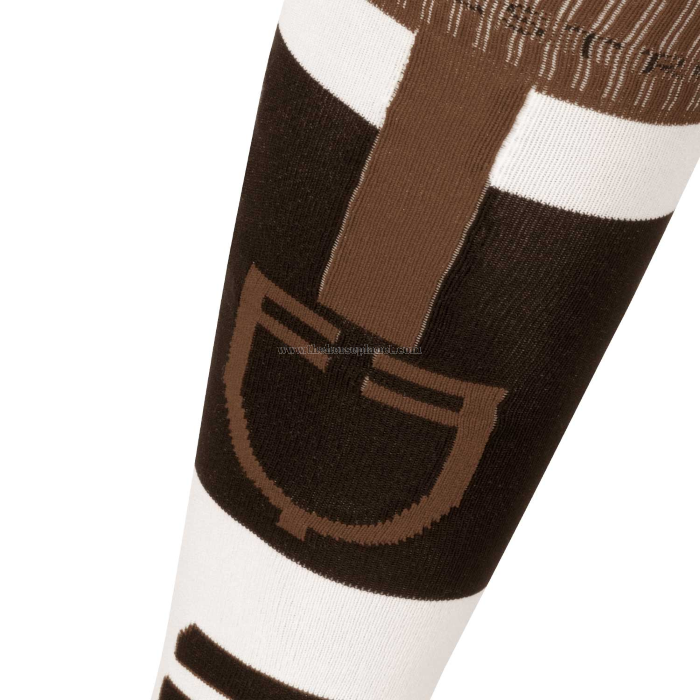 CALZA EQUESTRO IN TESSUTO TECNICO E TRASPIRANTE CON LOGO