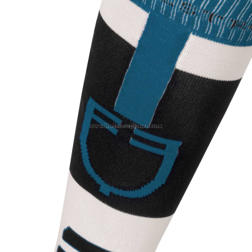 CALZA EQUESTRO IN TESSUTO TECNICO E TRASPIRANTE CON LOGO