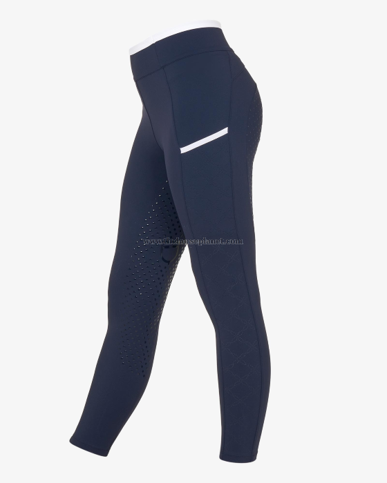 LEGGINGS BAMBINA EQUESTRO CON DECORAZIONI PERFORATE SS26