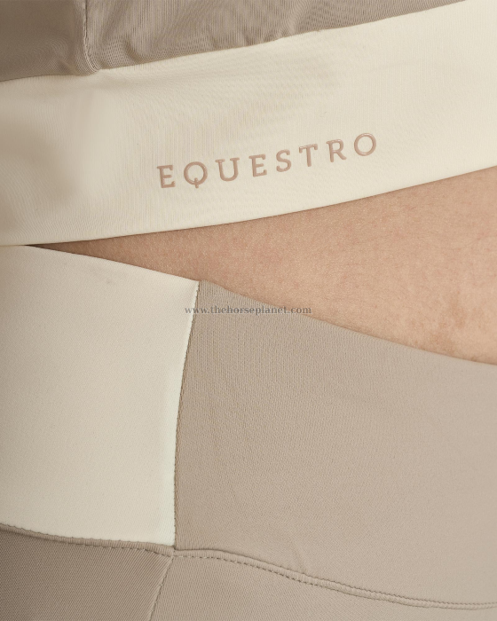 T-SHIRT DONNA EQUESTRO MOD. CROP TESSUTO TECNICO SS26 