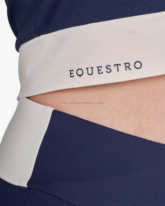 T-SHIRT DONNA EQUESTRO MOD. CROP TESSUTO TECNICO SS26 
