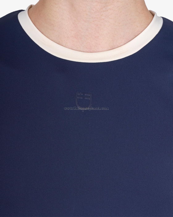 T-SHIRT DONNA EQUESTRO MOD. CROP TESSUTO TECNICO SS26 