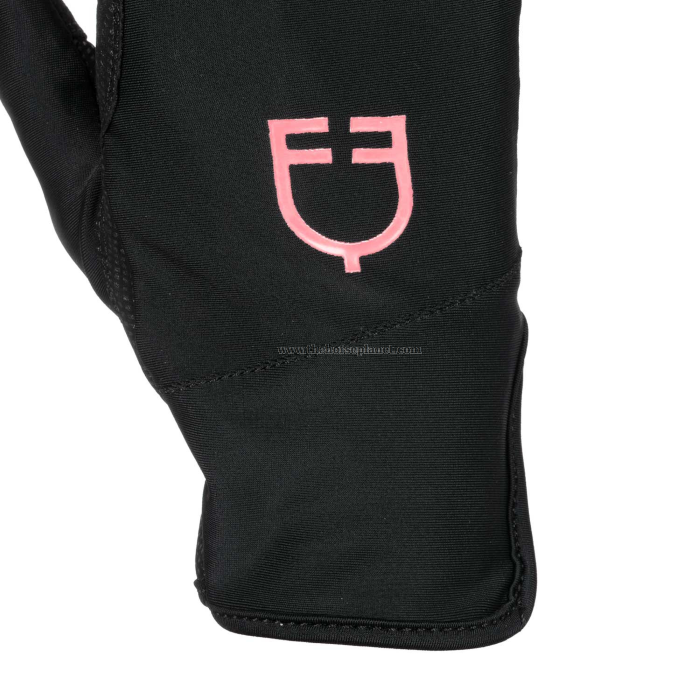 GUANTI EQUESTRO DONNA IN LYCRA CON LOGO