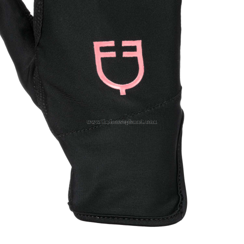 GUANTI EQUESTRO DONNA IN LYCRA CON LOGO