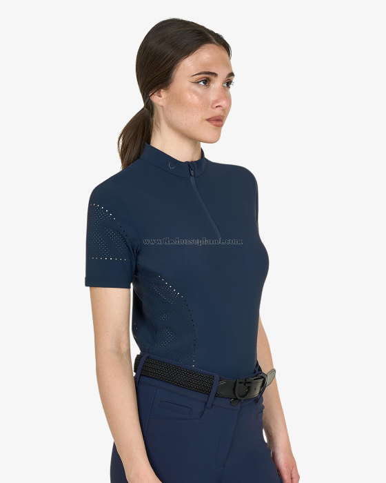 T-SHIRT EQUESTRO DONNA DA ALLENAMENTO IN TESSUTO TECNICO CON MICROFORI SS26