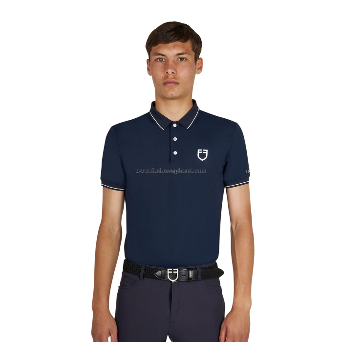 POLO TRAINING UOMO EQUESTRO CON DETTAGLI A CONTRASTO SS26 