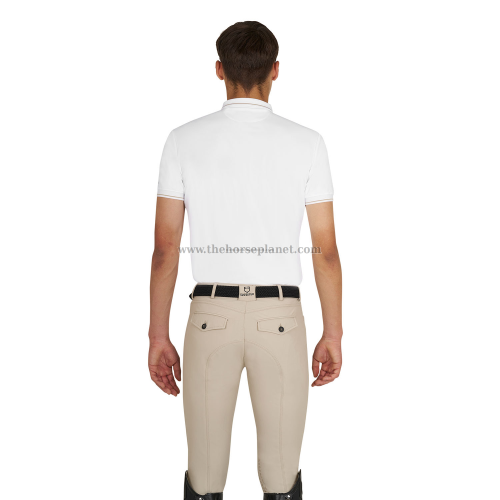 POLO TRAINING UOMO EQUESTRO CON DETTAGLI A CONTRASTO SS26 