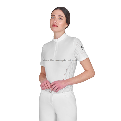 T-SHIRT EQUESTRO DONNA DA ALLENAMENTO IN TESSUTO TECNICO CON MICROFORI SS26