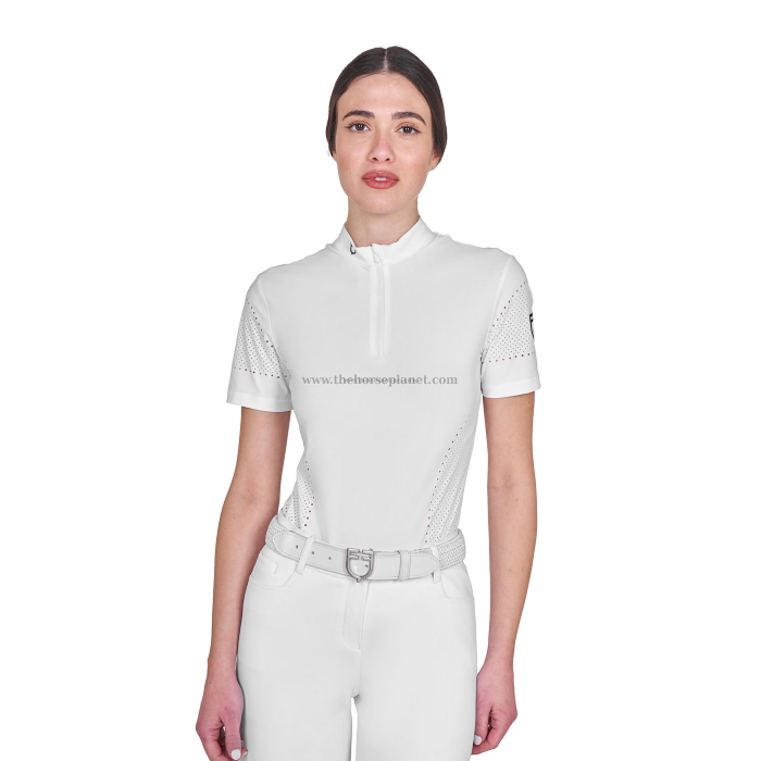 T-SHIRT EQUESTRO DONNA DA ALLENAMENTO IN TESSUTO TECNICO CON MICROFORI SS26