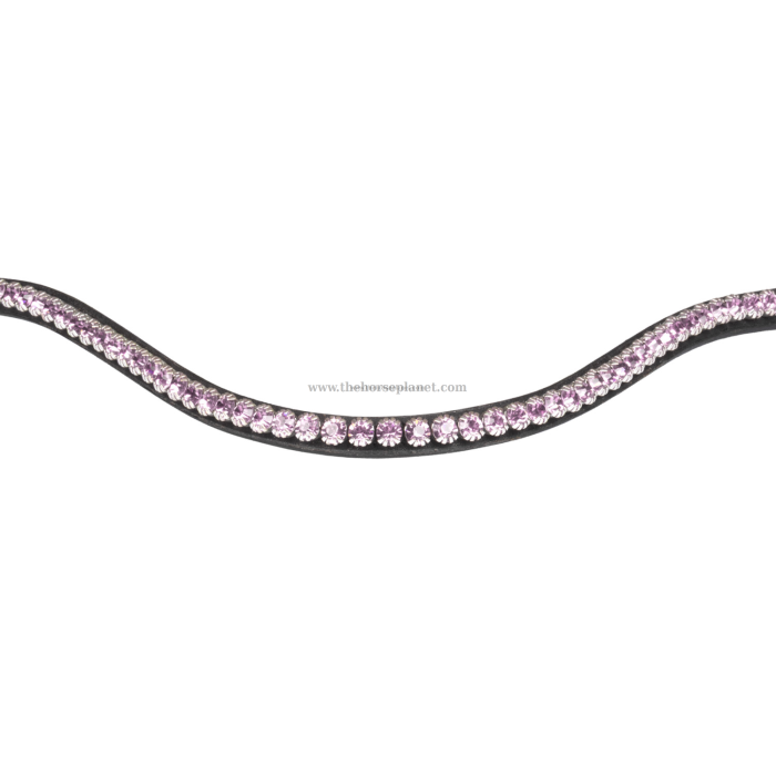 FRONTALINO EQUESTRO CON STRASS VIOLA