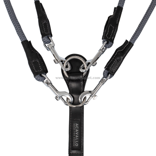 GOGUE ACAVALLO IN PELLE E NYLON 