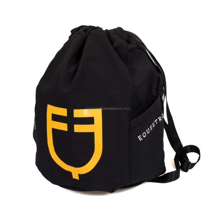 BORSA PORTA CASCO CON TASCHE LATERALI EQUESTRO
