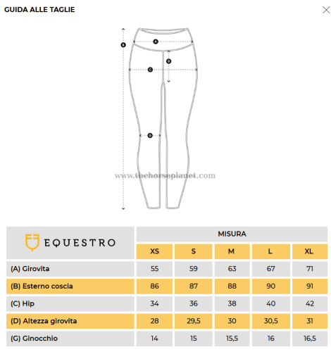 LEGGINGS DONNA SLIM FIT  FULL GRIP EQUESTRO