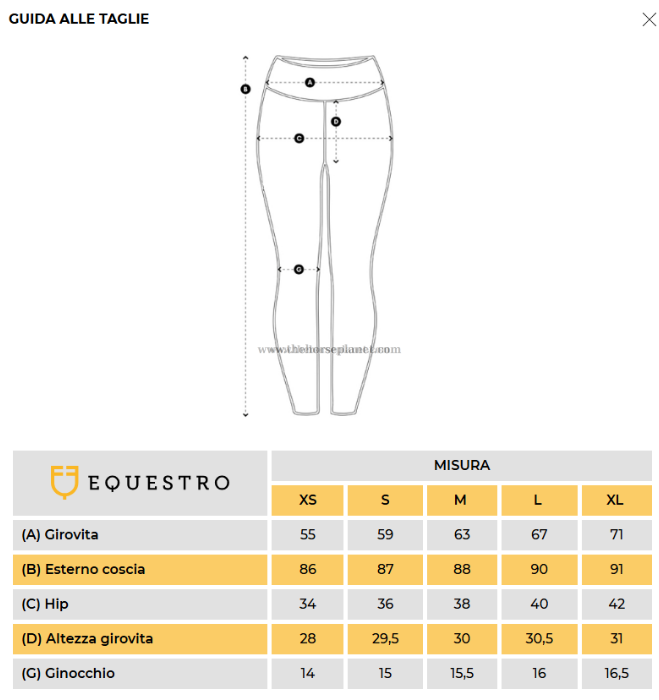 LEGGINGS DONNA SLIM FIT  FULL GRIP EQUESTRO