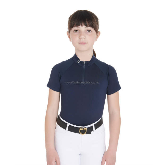 POLO BIMBA ALLENAMENTO EQUESTRO CON ZIP SS26