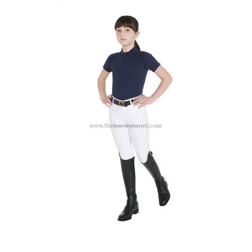 POLO BIMBA ALLENAMENTO EQUESTRO CON ZIP SS26
