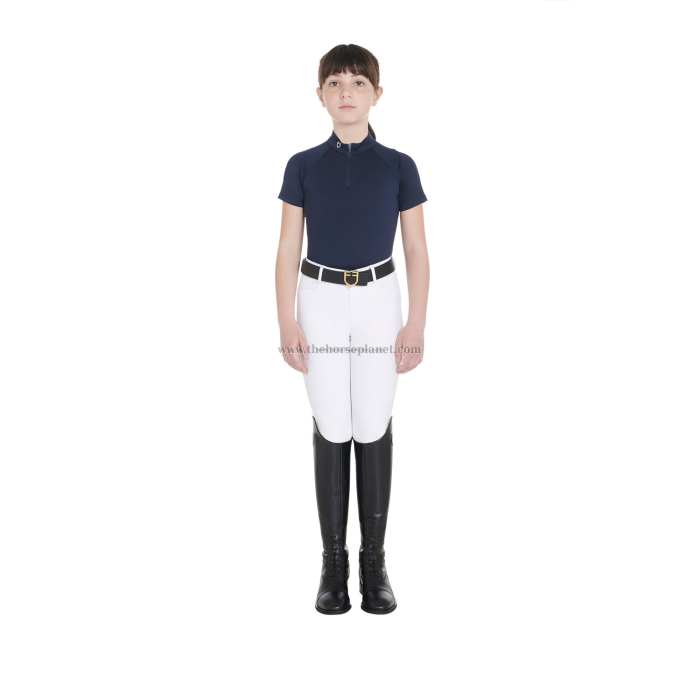 POLO BIMBA ALLENAMENTO EQUESTRO CON ZIP SS26