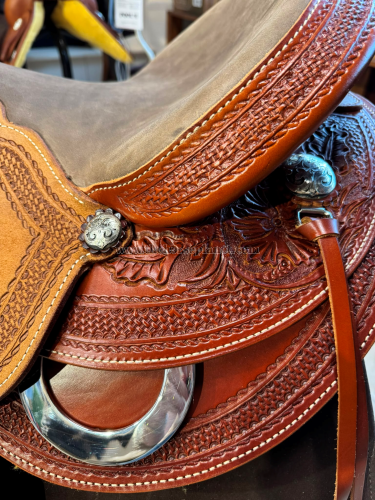 SELLA WESTWOOD WADE DOPPIA GONNA 16" QH COGNAC/REVERSE NATURALE