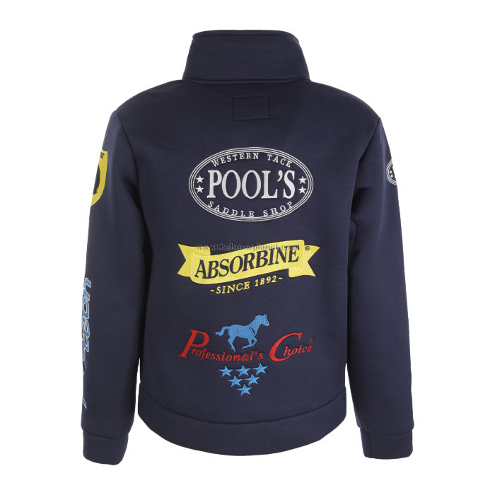 FELPA TERMICA UNISEX MULTILOGO SENZA CAPPUCCIO BLU NAVY XS