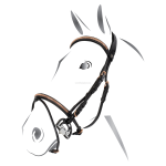 BRIGLIA EQUESTRO CON CLINCHER ROSE GOLD SENZA REDINI 