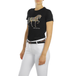 T-SHIRT DONNA EQUESTRO CAVALLINO 