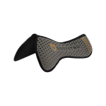 COMPENSATORE EQUESTRO TESSUTO TRAFORATO SUL GARRESE MEMORY FOAM C/GRIP LOGO GIALLO 