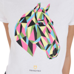 T-SHIRT BIMBA EQUESTRO HORSE HEAD 