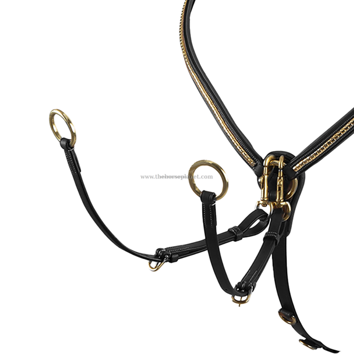 PETTORALE EQUESTRO IN PELLE CON CLINCHER OTTONE