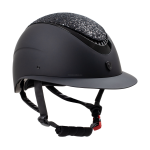 CASCO EQUESTRO MOD. GALAXY VISIERA LARGA E BRILLANTINI